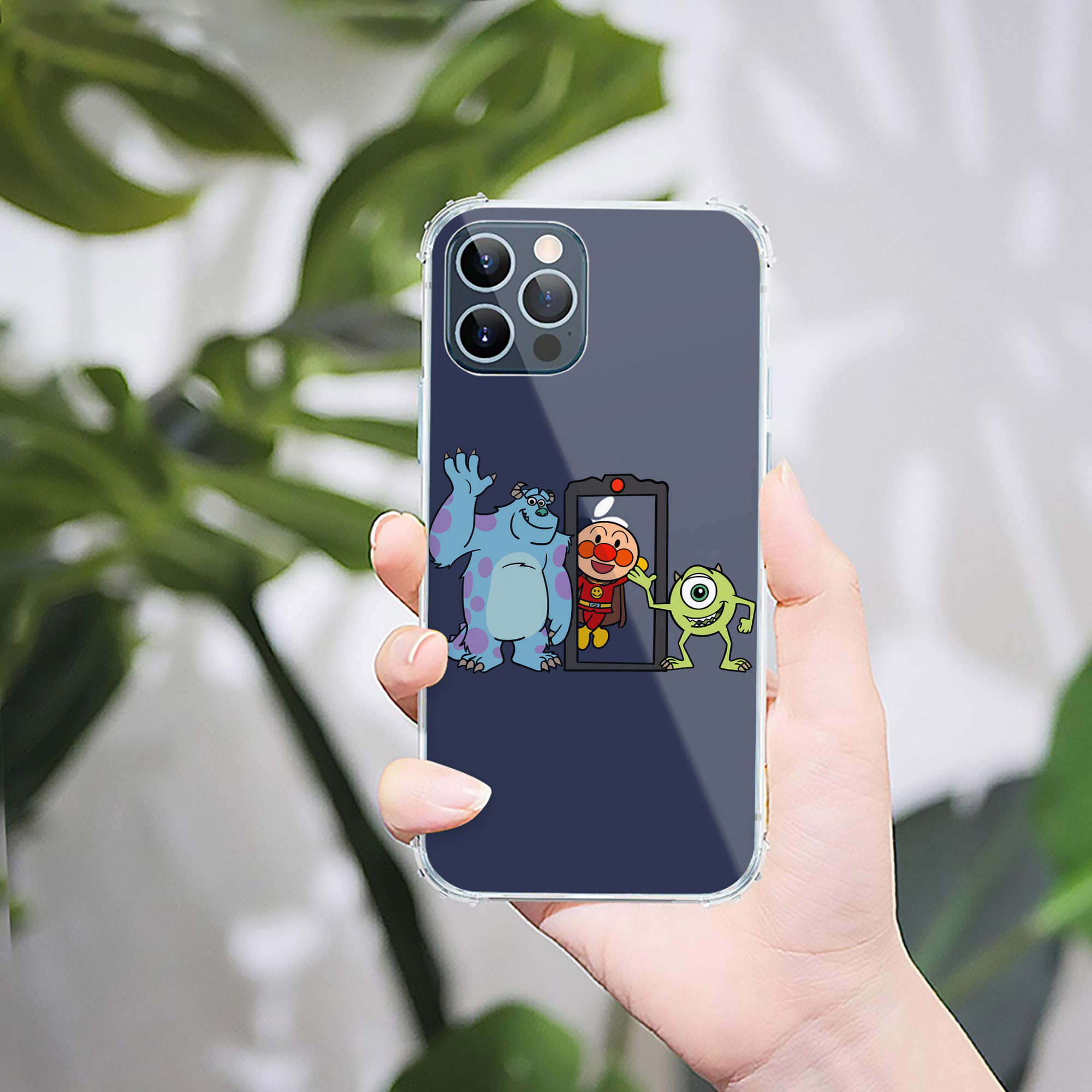 （画像用） アンパンマン Anpanman 【iPhone 12シリーズ対応】透明スマホケース（クリアソフトケース）